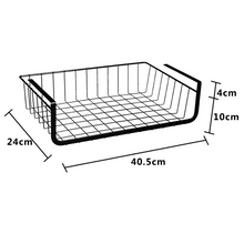Load image into Gallery viewer, Faroot Easy Install Home Storage Basket Kitchen Multifunctional Storage Rack Under Cabinet Storage Shelf Wire Drain Rack