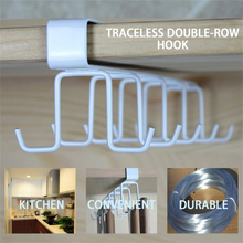 Load image into Gallery viewer, Practical Design Kitchen Storage Rack 10 Hooks Metal Cupboard Hanging Hook Hanger Organizer Kitchen Accessories
